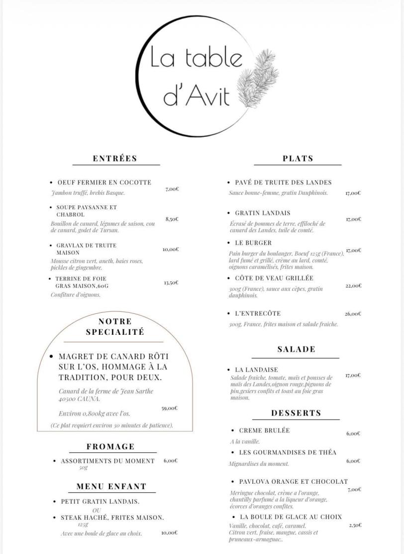 Notre carte du moment